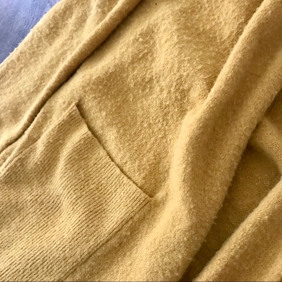 Roolee Hem & Thread Mustard Long Hoodie Cardigan - Picture 7 of 8